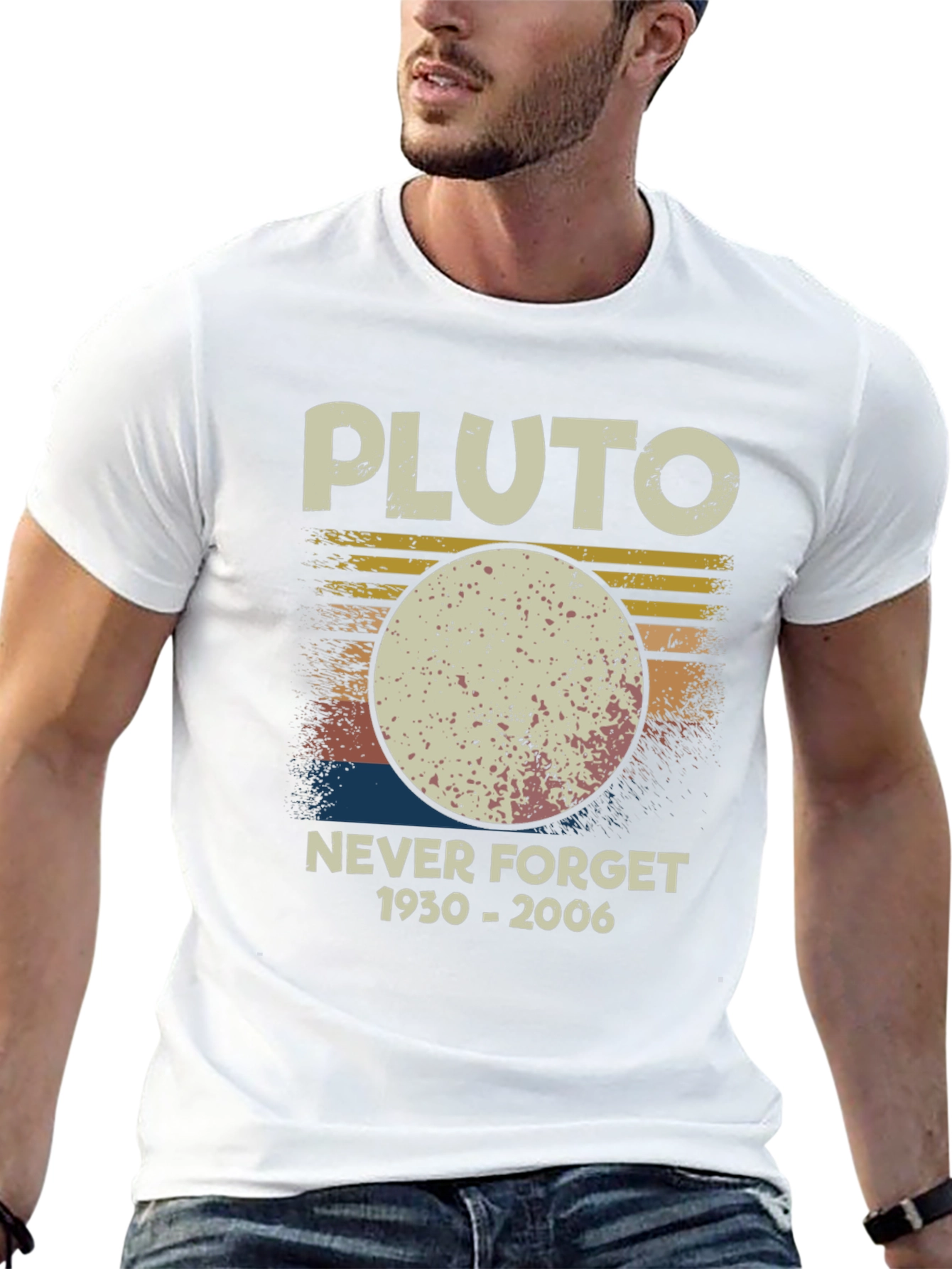 Pluto Never Forget T-Shirt Retro Style