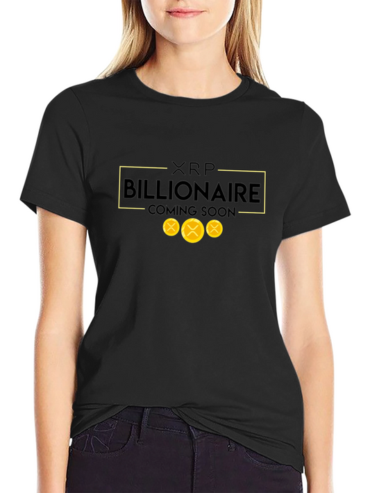 XRP Billionaire Coming Soon Black T-Shirt