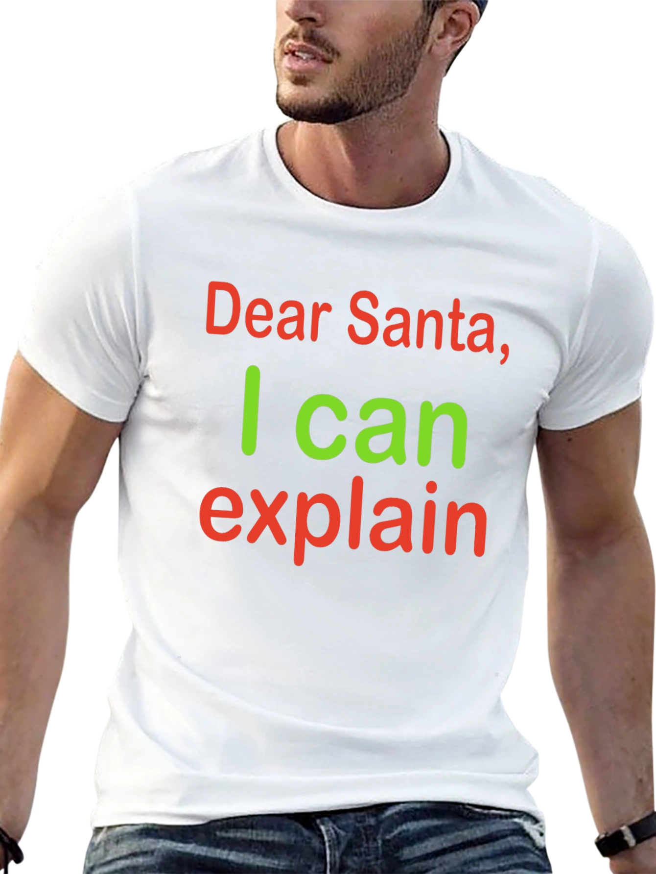 Dear Santa I Can Explain Funny Christmas T-Shirt