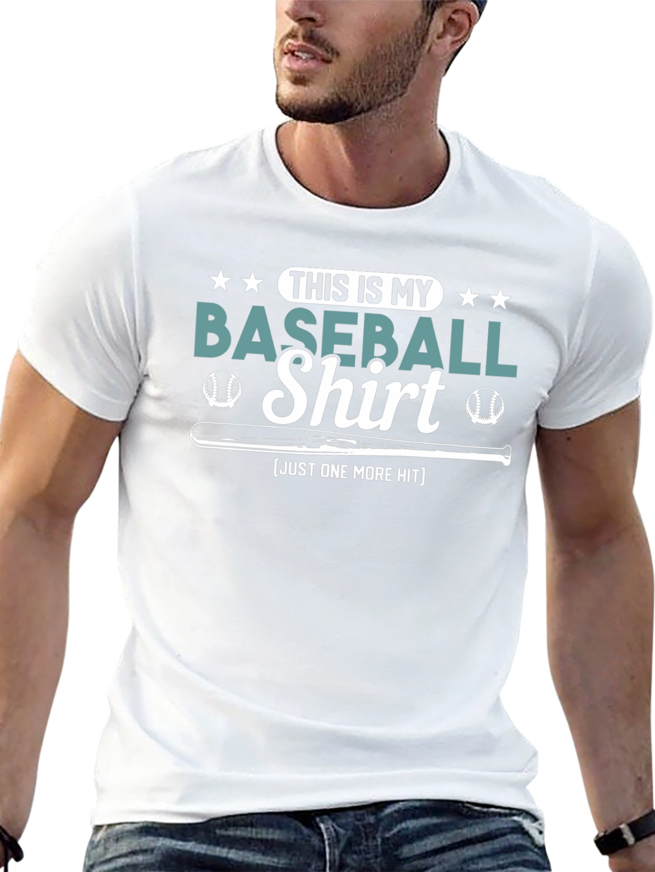 Baseball Shirt - Just One More Hit Tee