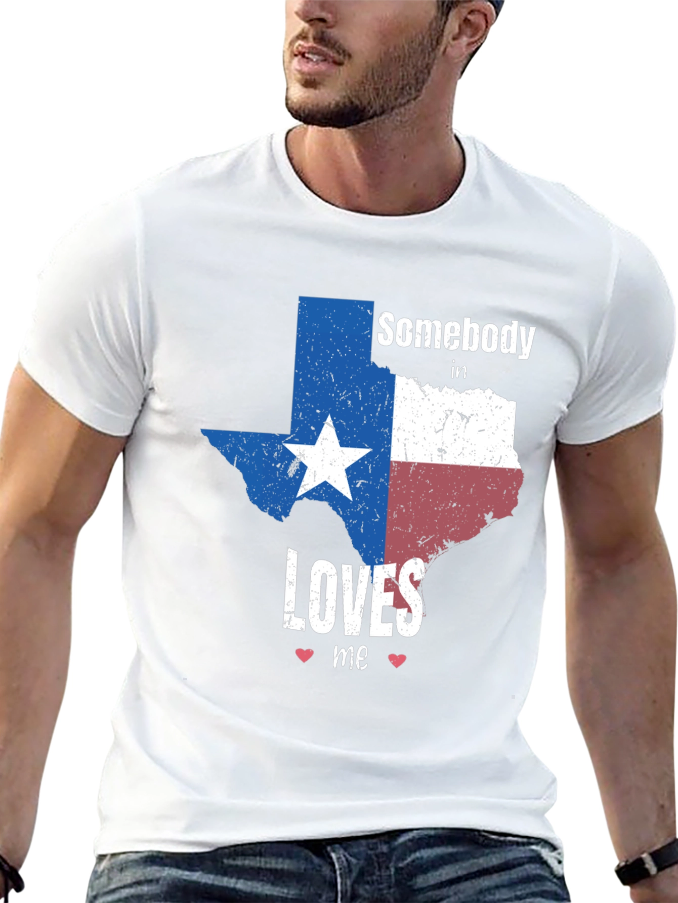 Texas Pride Graphic Tee - Somebody Loves Me Shirt