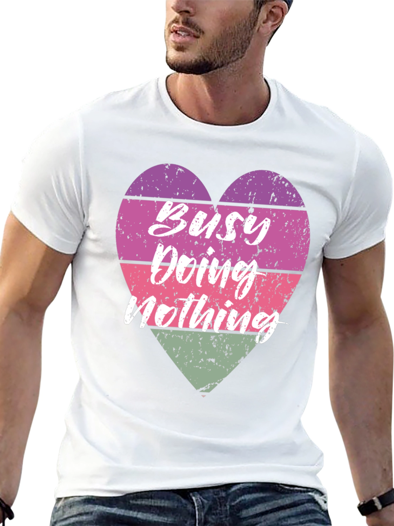 Busy Doing Nothing Graphic T-Shirt