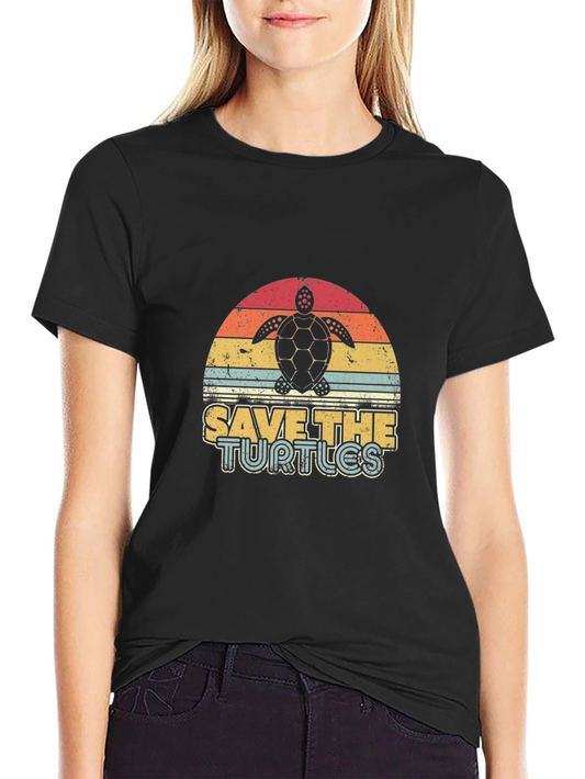 Save the Turtles Retro Graphic Tee