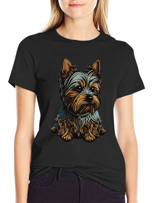 Yorkie Dog Graphic Tee - Cute Pet Lover Shirt