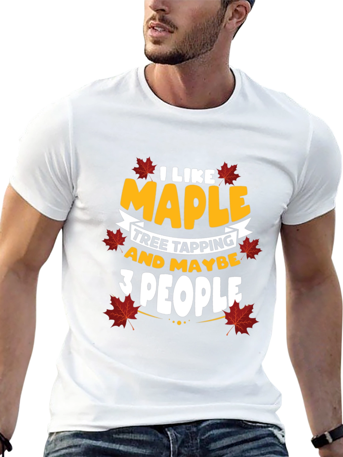 I Like Maple Tree Tapping Funny Graphic Tee