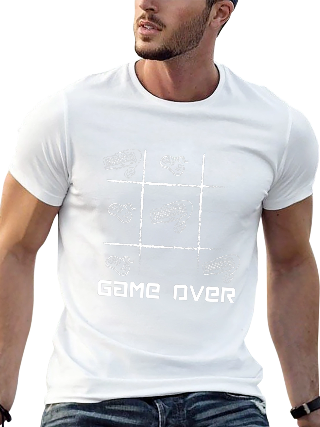 Game Over T-Shirt - Gamer Tic Tac Toe Design