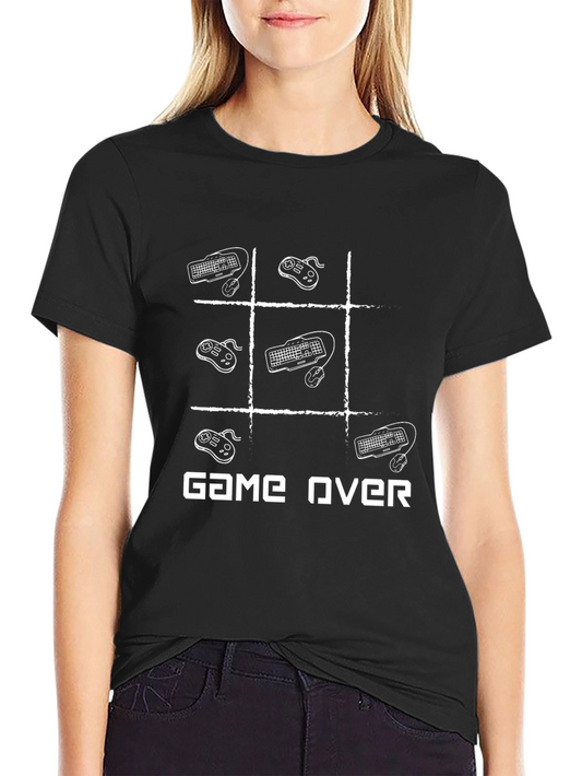 Game Over T-Shirt - Gamer Tic Tac Toe Design