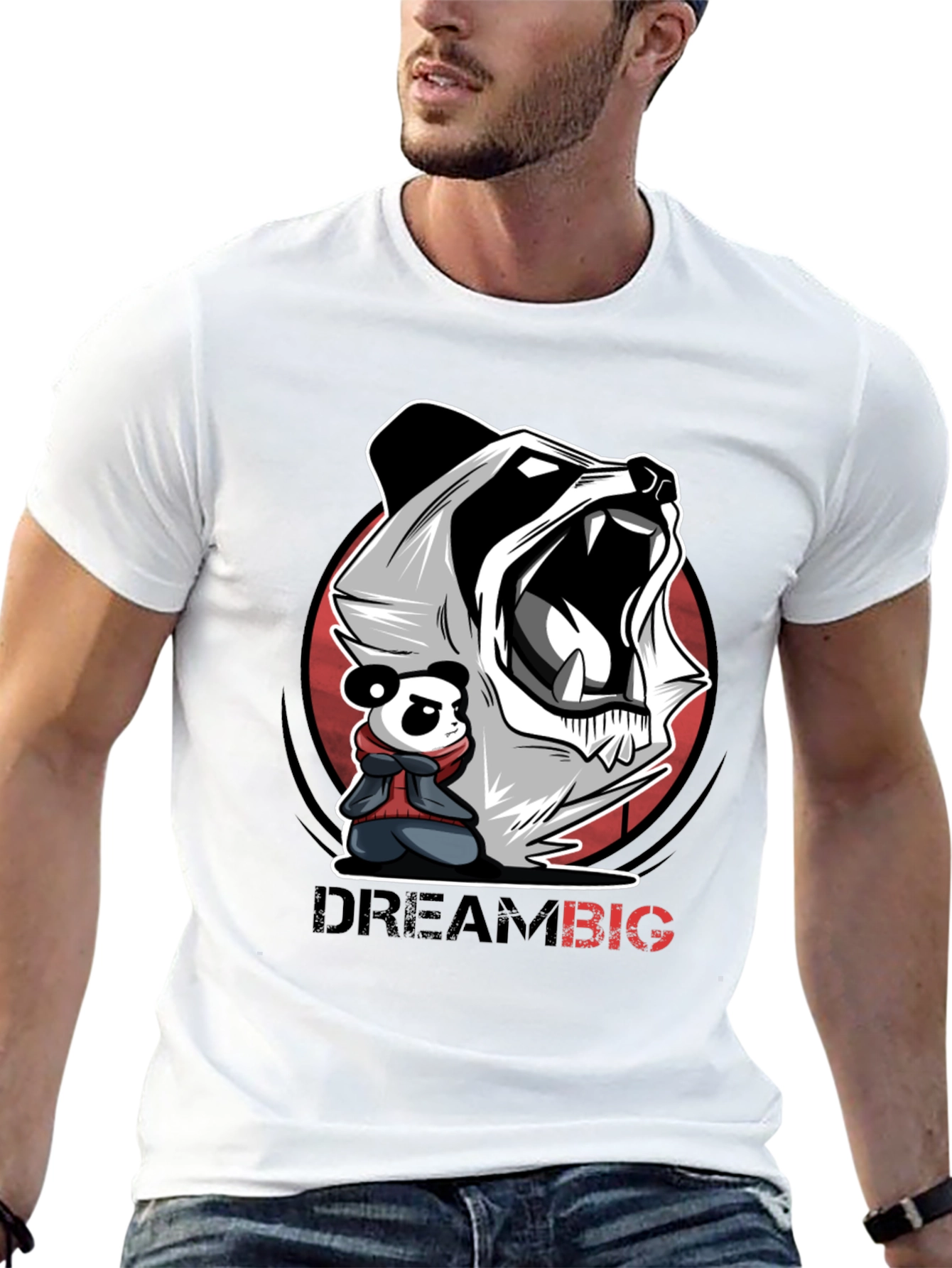 Dream Big Panda Graphic Tee