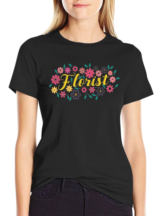 Floral Florist T-Shirt - Unique Flower Design Tee