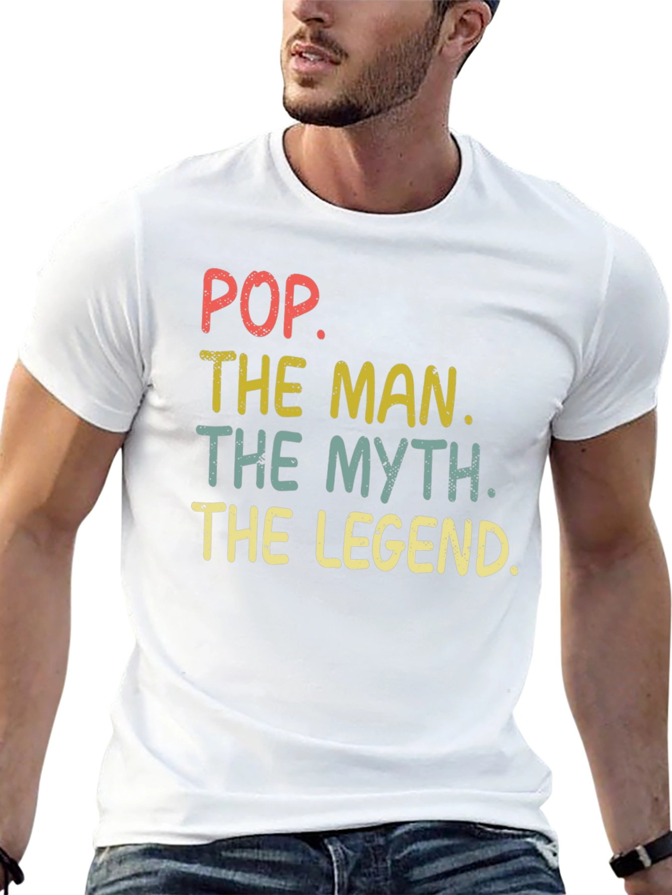 Pop The Man The Myth The Legend Graphic Tee
