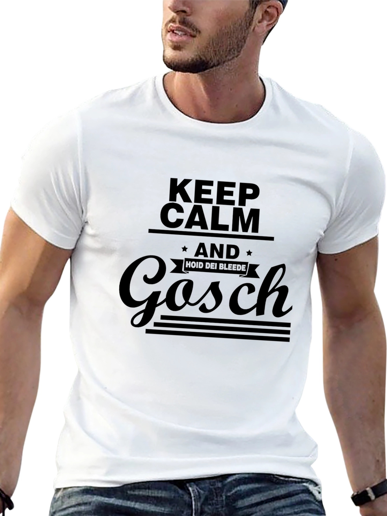 Keep Calm & Hoid Dei Bleede Gosch Black T-Shirt
