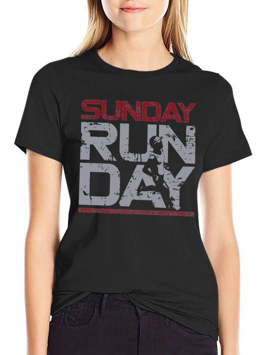 Sunday Run Day T-Shirt - Athletic Running Tee