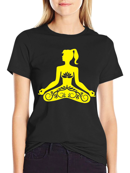 Yoga Girl Black T-Shirt