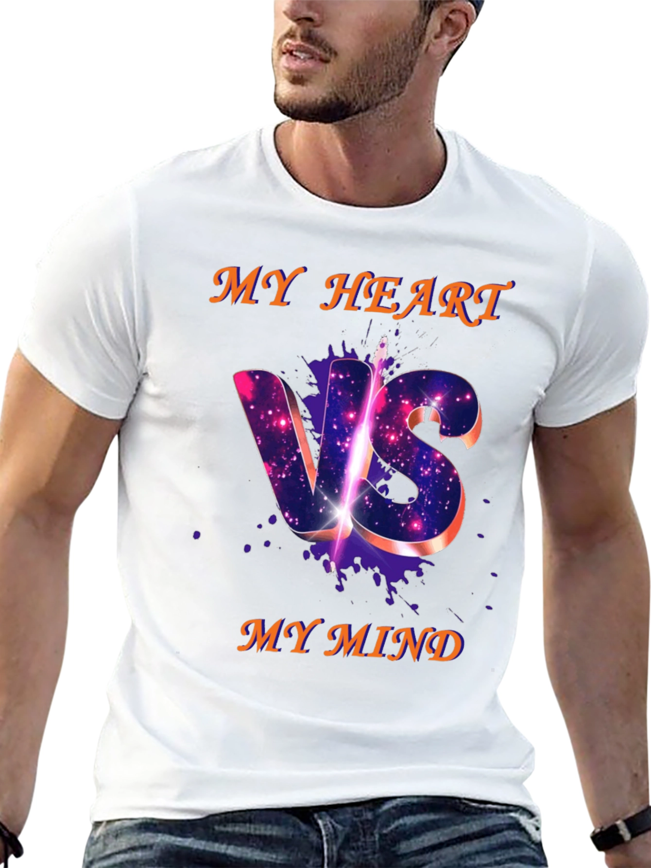 My Heart VS My Mind Graphic T-Shirt