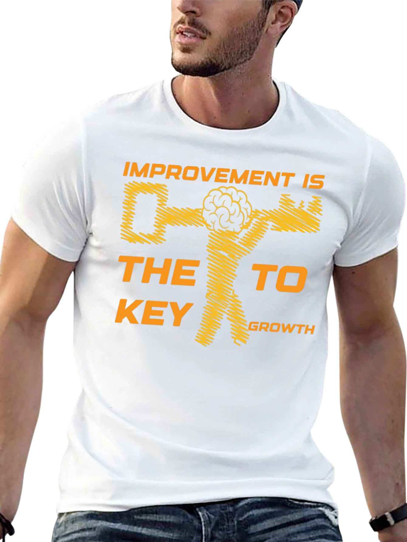 Improvement Key to Growth Graphic T-Shirt