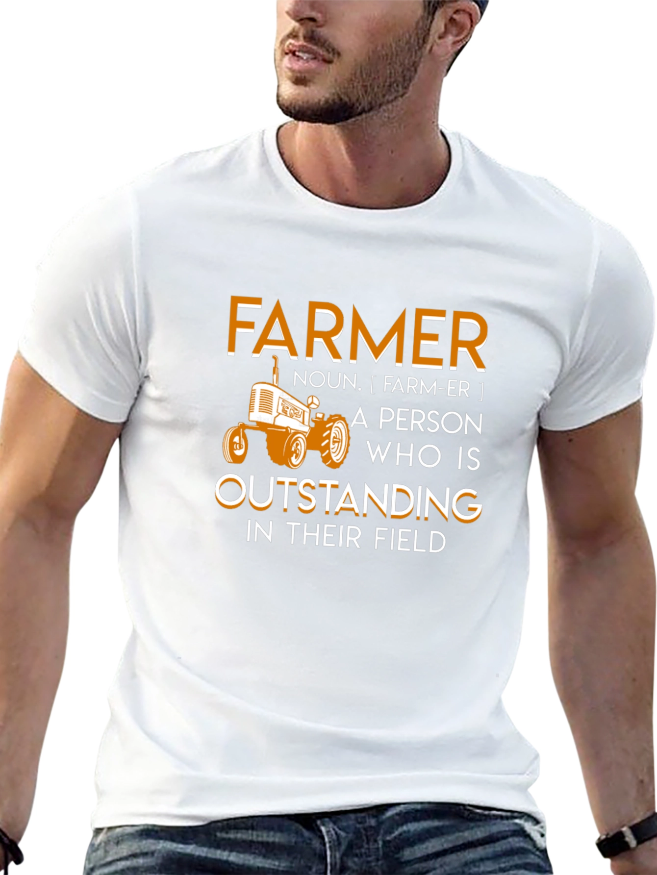 Farmer Outstanding In Their Field Graphic T-Shirt