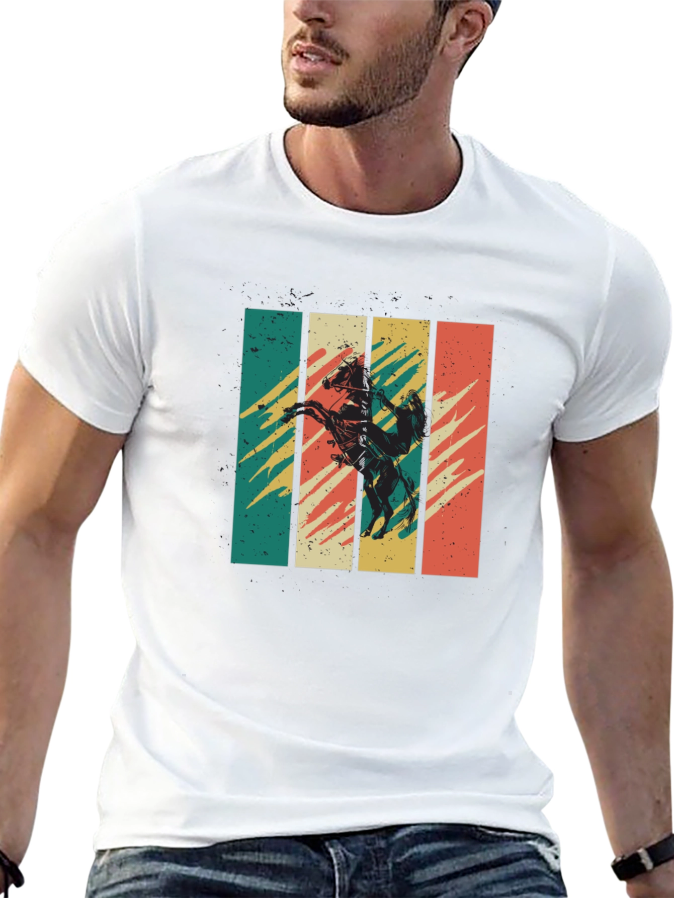 Retro Cowboy Horse Graphic Tee