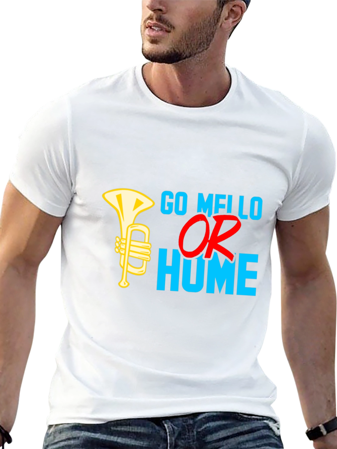 Go Mello Or Go Home Black T-Shirt
