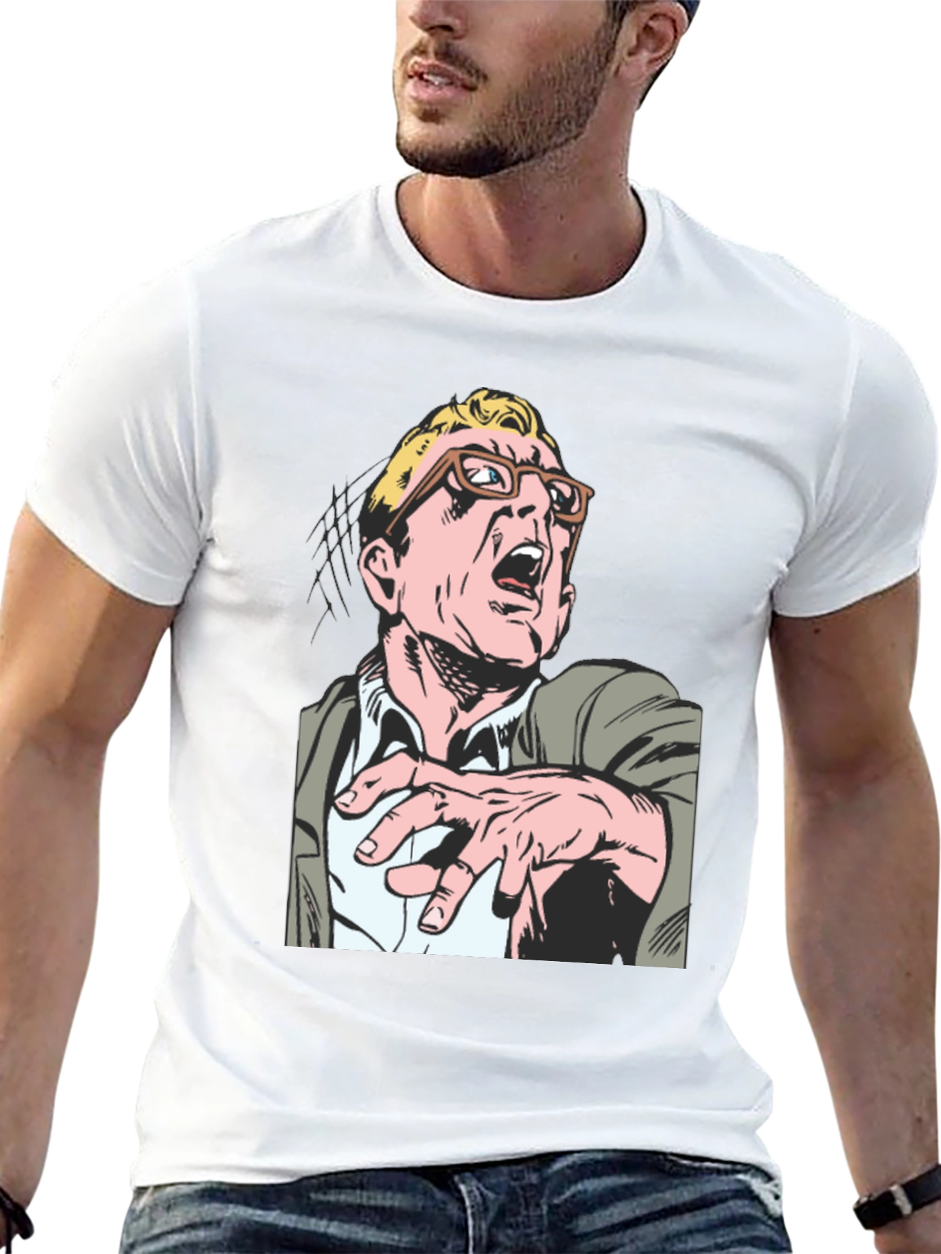 Comic Book Character Tee - Black T-Shirt