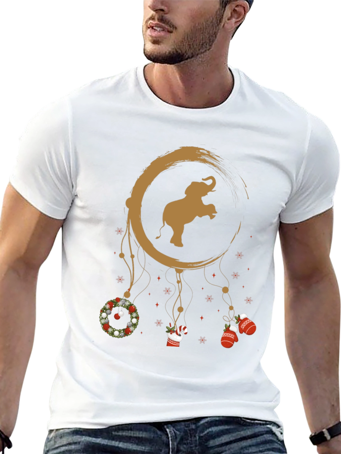 Elephant Christmas Dreamcatcher T-Shirt