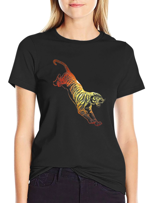 Black Tiger Graphic Tee - Fierce Style