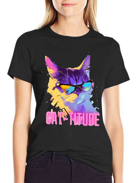 Cool Cat-Titude Graphic Tee