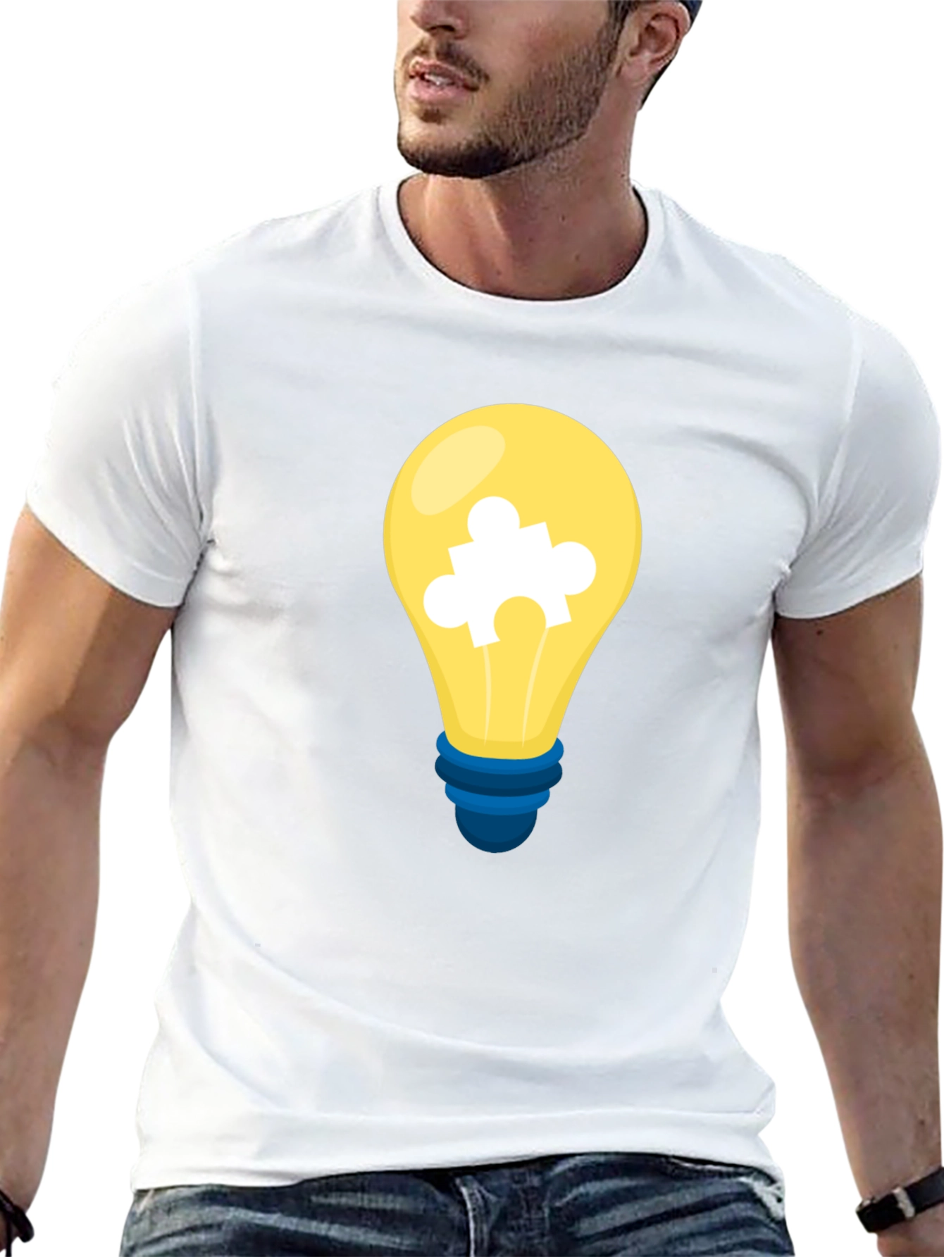 Puzzle Bulb Graphic Tee