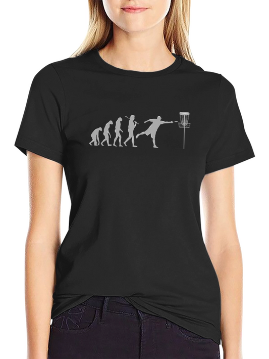Disc Golf Evolution Black T-Shirt