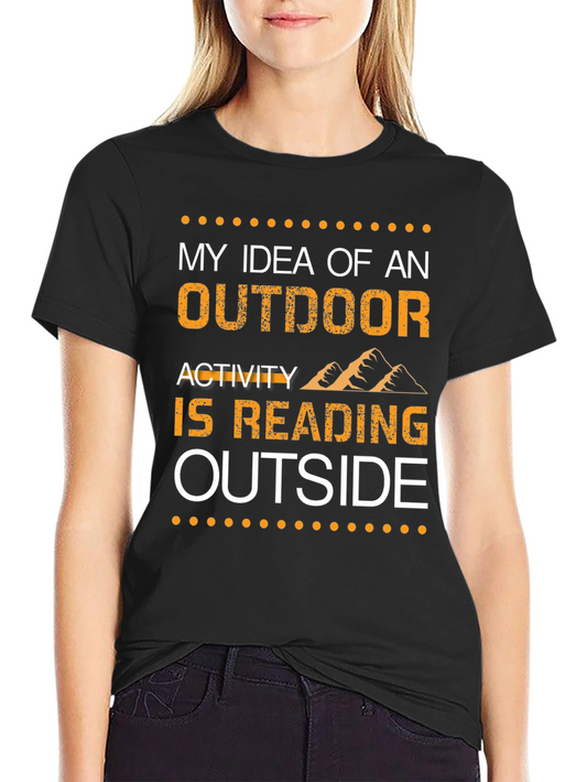 Reading Outside T-Shirt - Outdoor Activity Tee