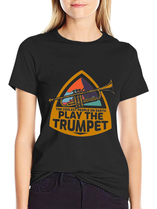 Cool Trumpet Player Graphic T-Shirt