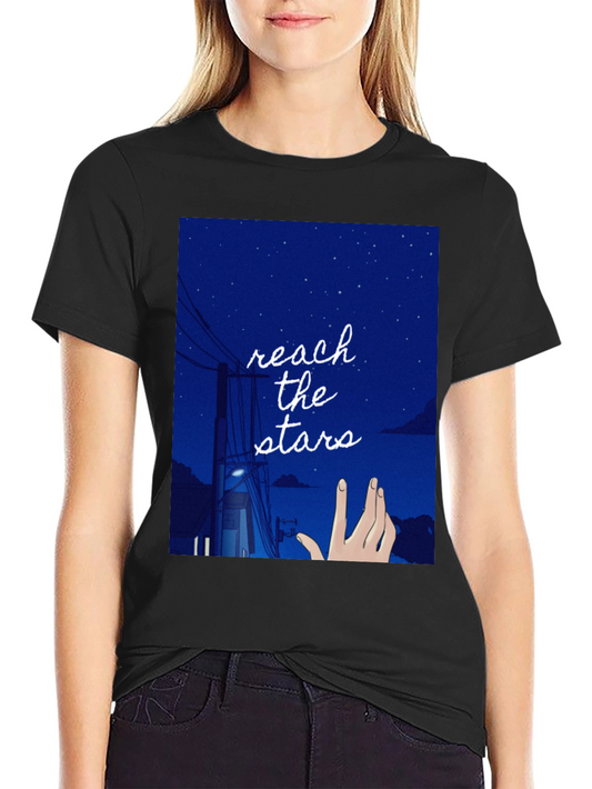 Reach for the Stars Graphic Tee - Black