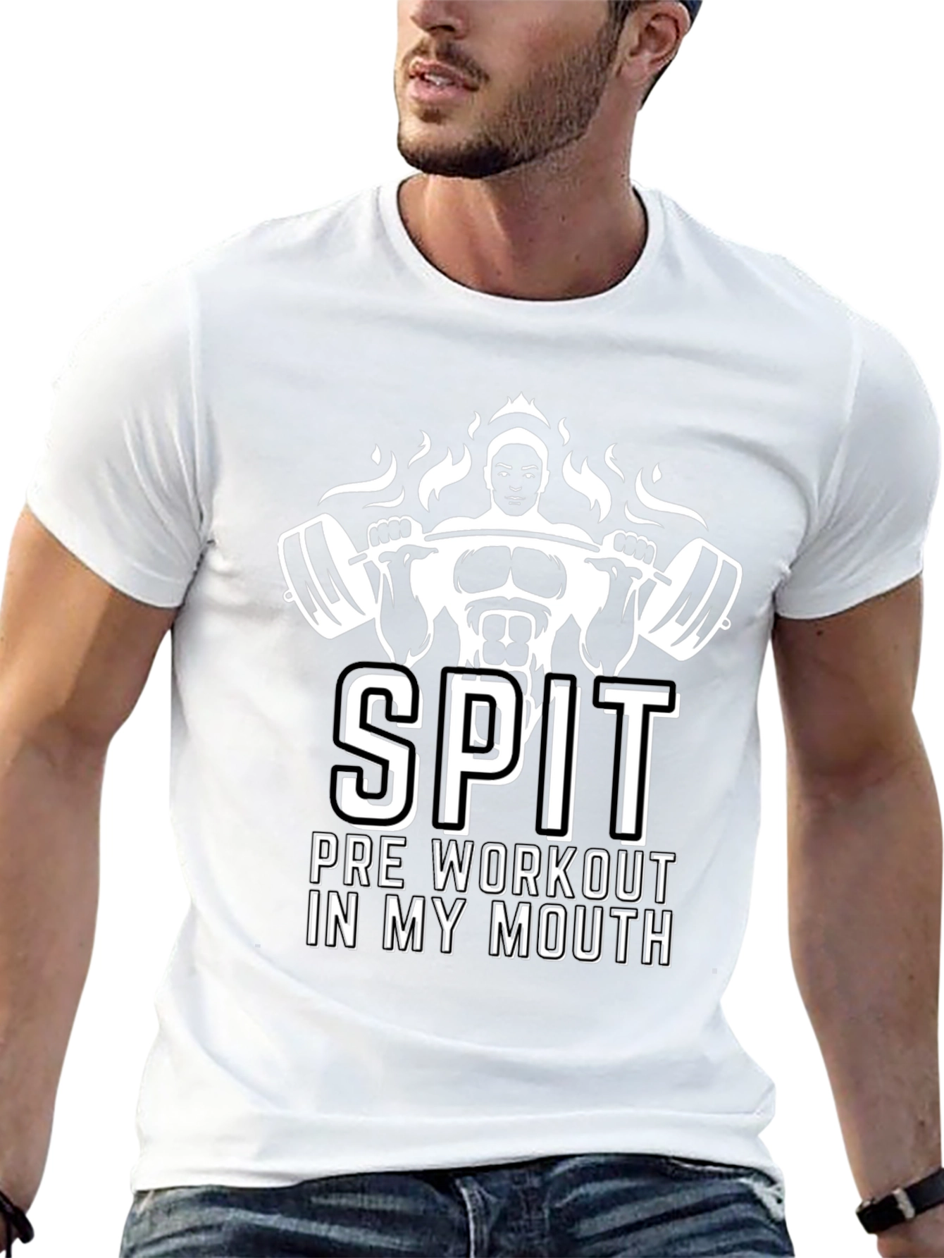 SPIT Pre Workout Funny Gym T-Shirt