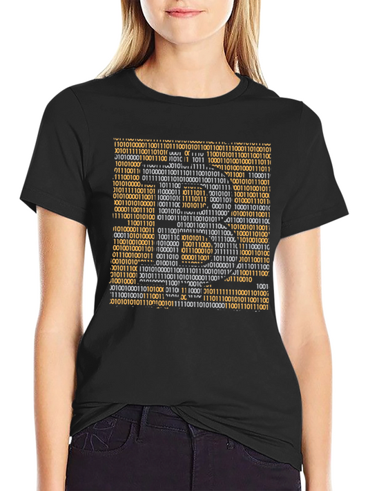 Binary Code Graphic T-Shirt - Geek Style