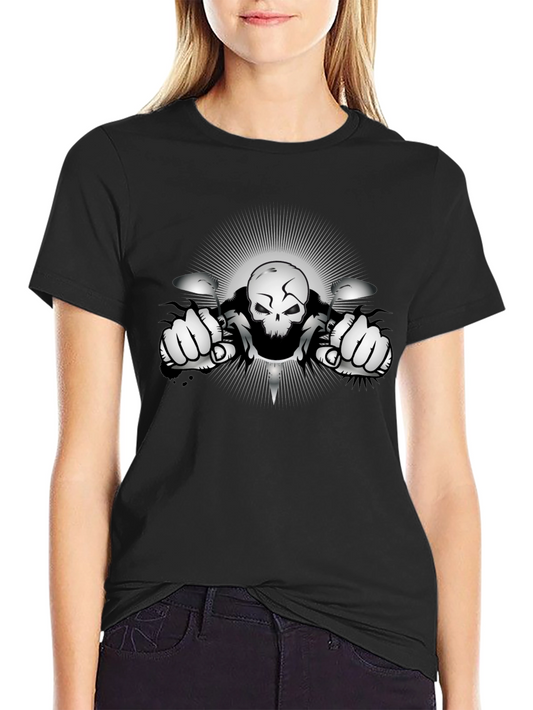 Skull Rider Graphic T-Shirt - Black