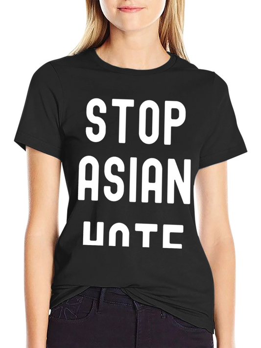 Stop Asian Hate Graphic Tee - Black