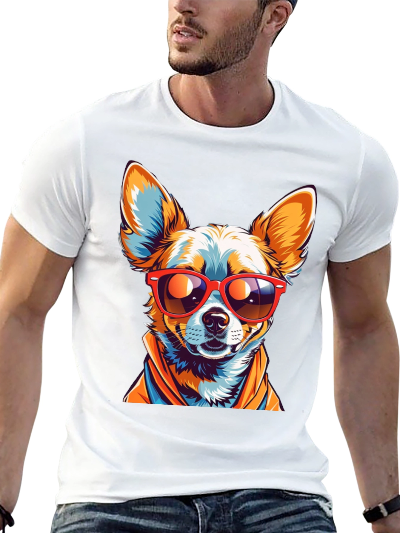 Cool Chihuahua Graphic T-Shirt