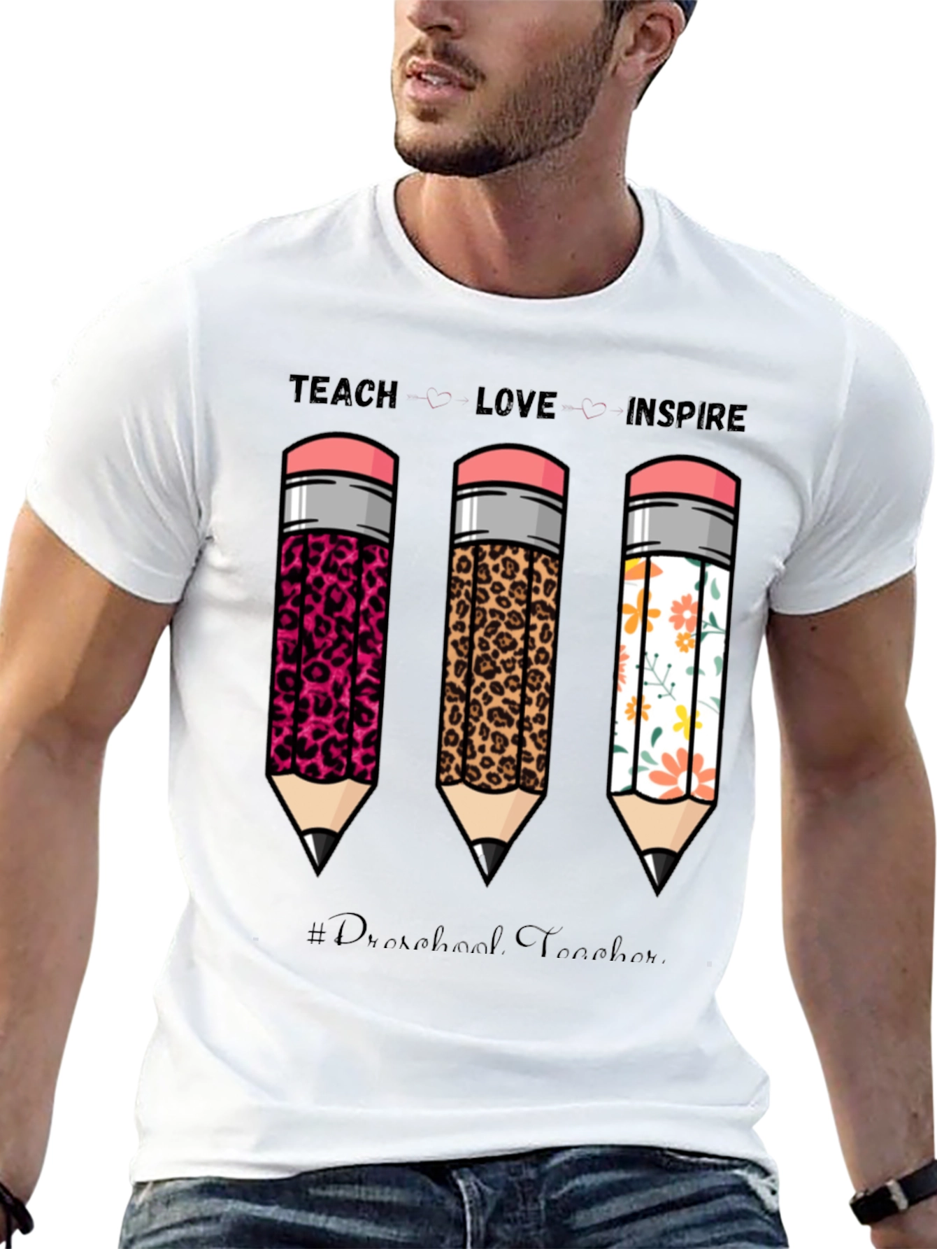 Teach Love Inspire Teacher Graphic Tee