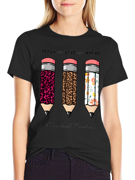 Teach Love Inspire Teacher Graphic Tee