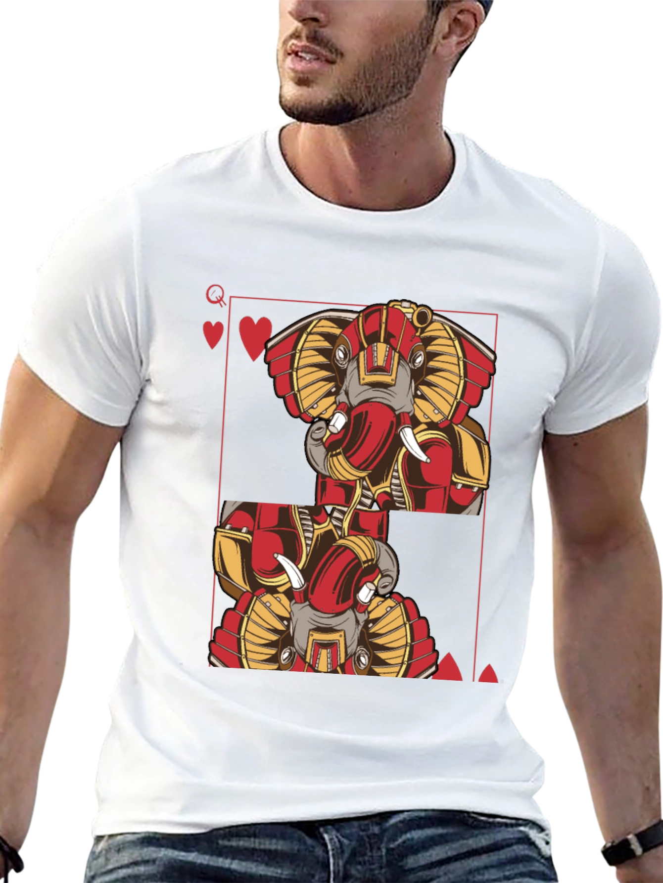 Elephant Queen of Hearts T-Shirt