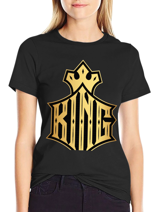 King Graphic Print Crew Neck T-Shirt