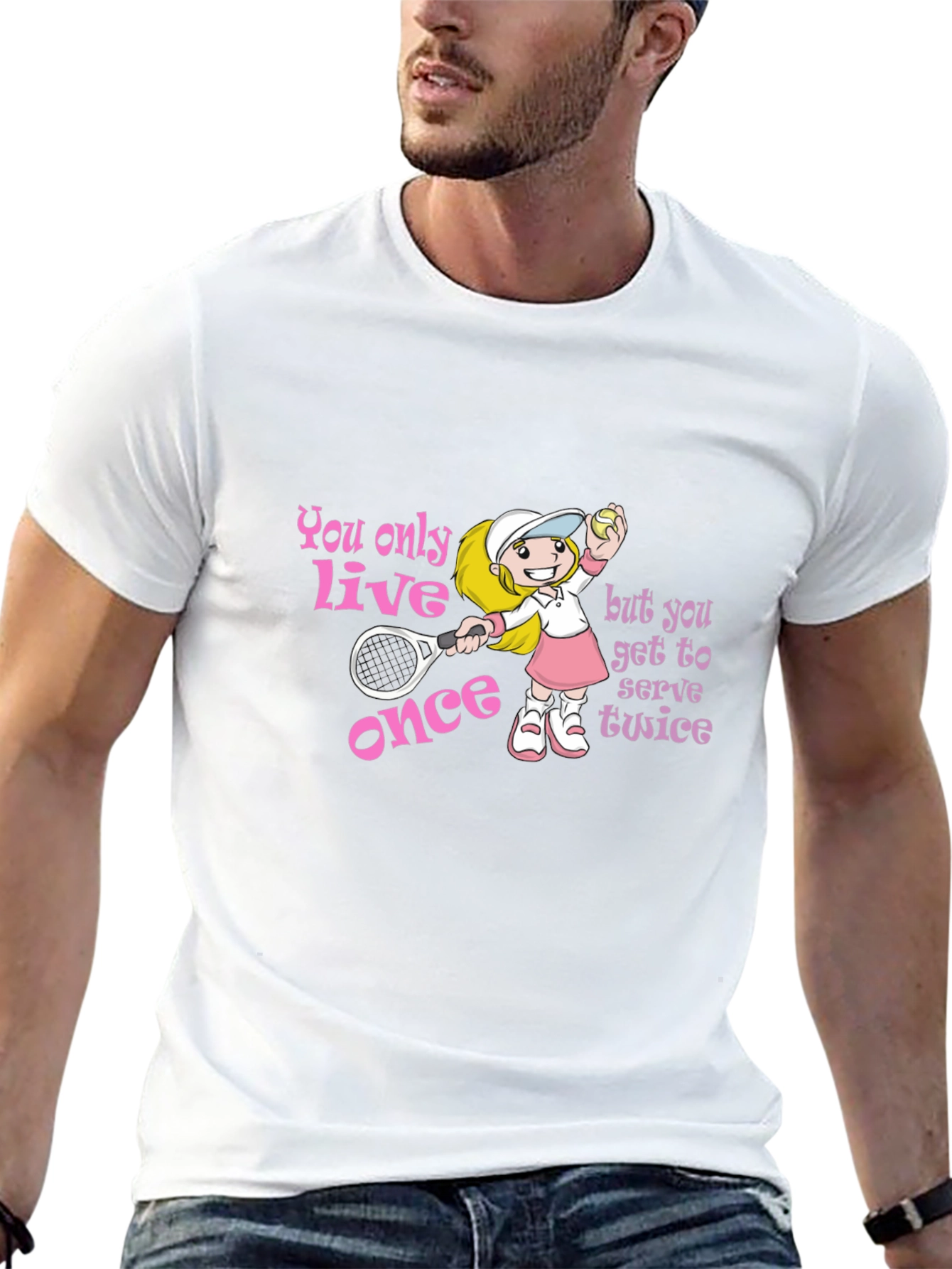 Tennis Lovers T-Shirt: You Only Live Once!