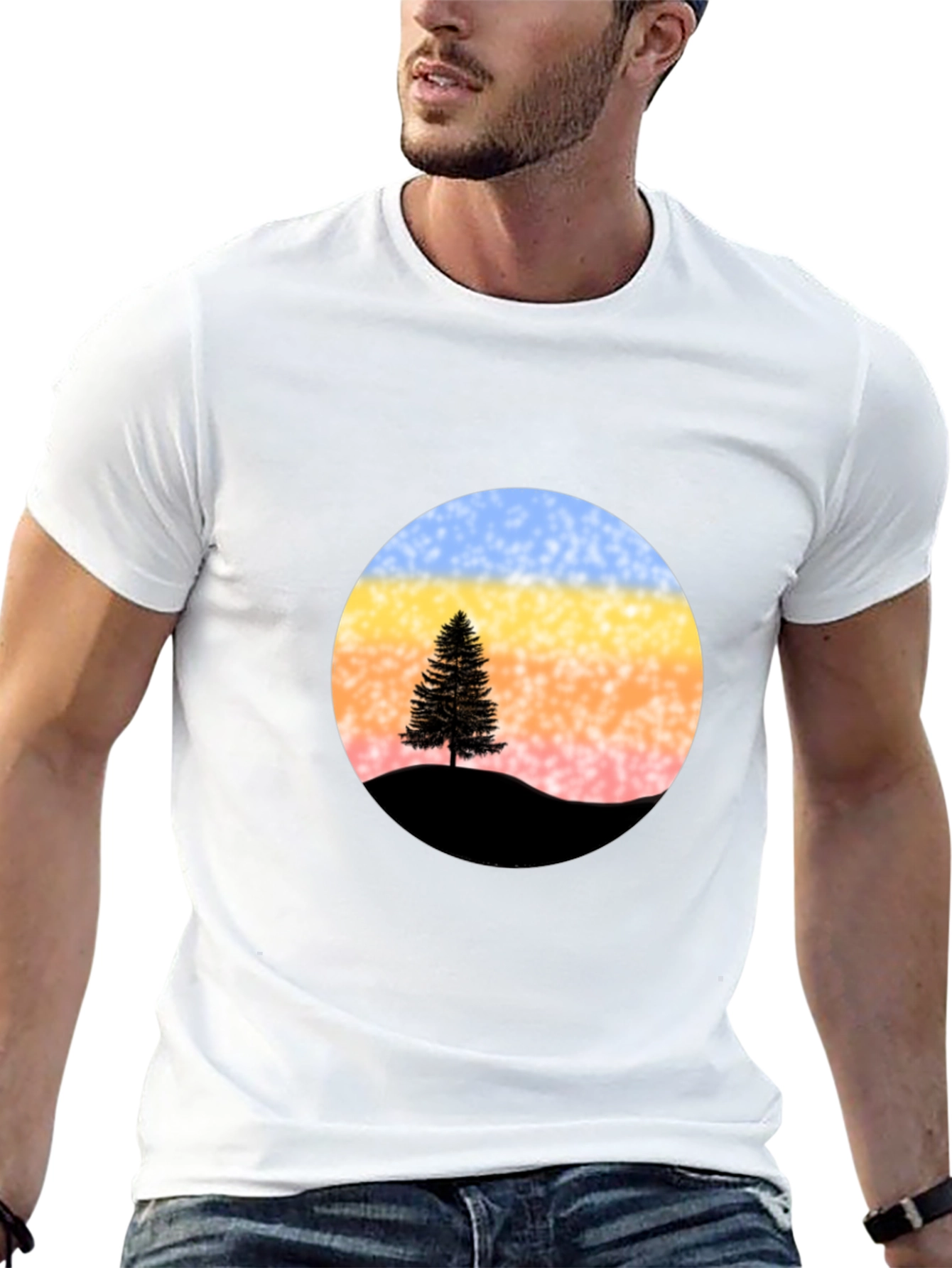 Sunset Tree Graphic Tee - Stylish & Unique