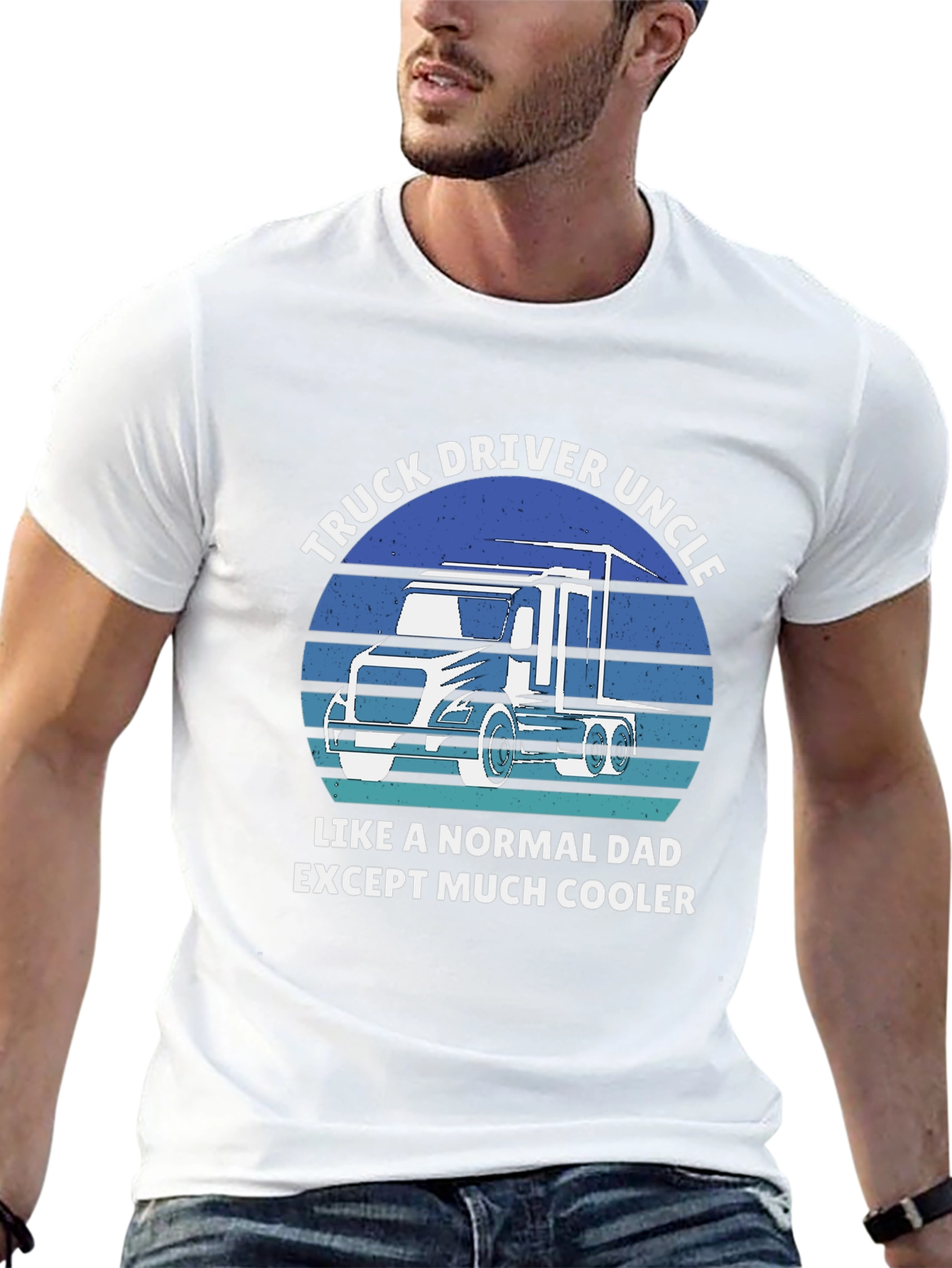 Truck Driver Uncle T-Shirt - Cool Uncle Gift