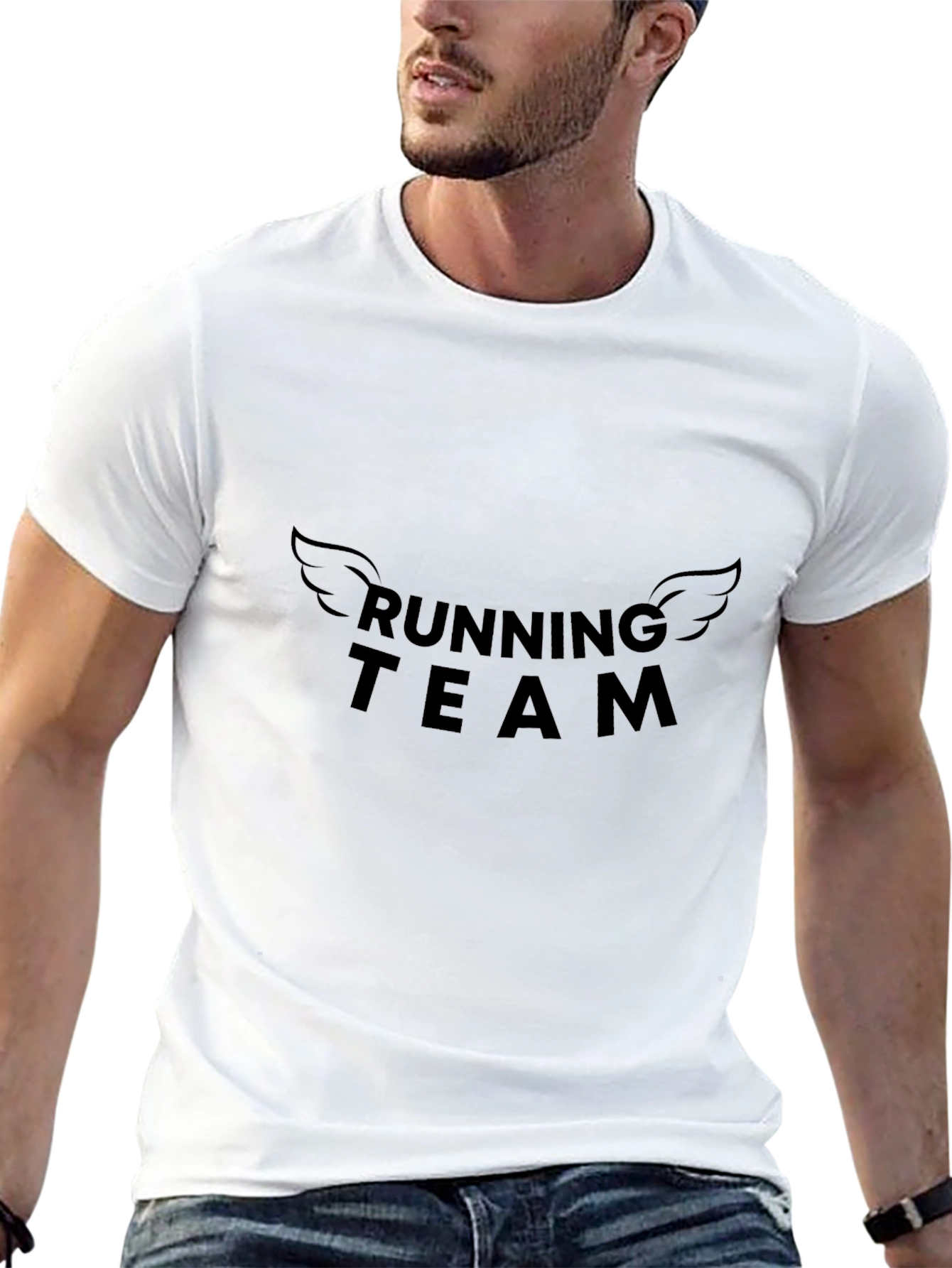 Running Team Graphic Print T-Shirt
