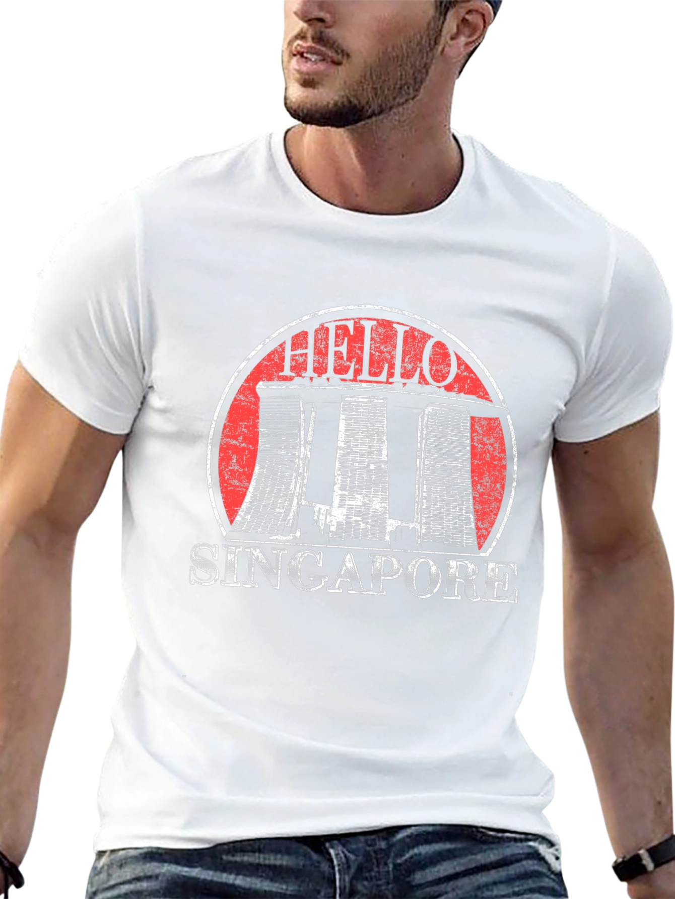 Hello Singapore Graphic T-Shirt