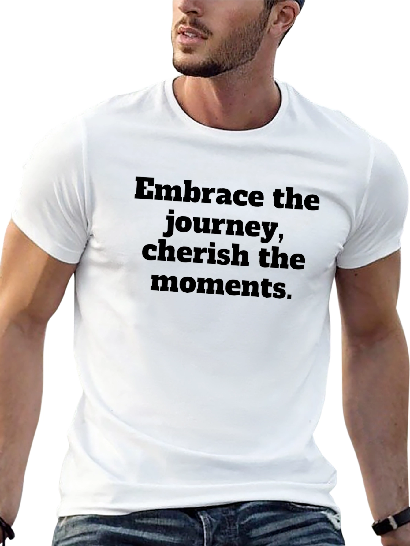 Embrace the Journey Graphic Tee - Black