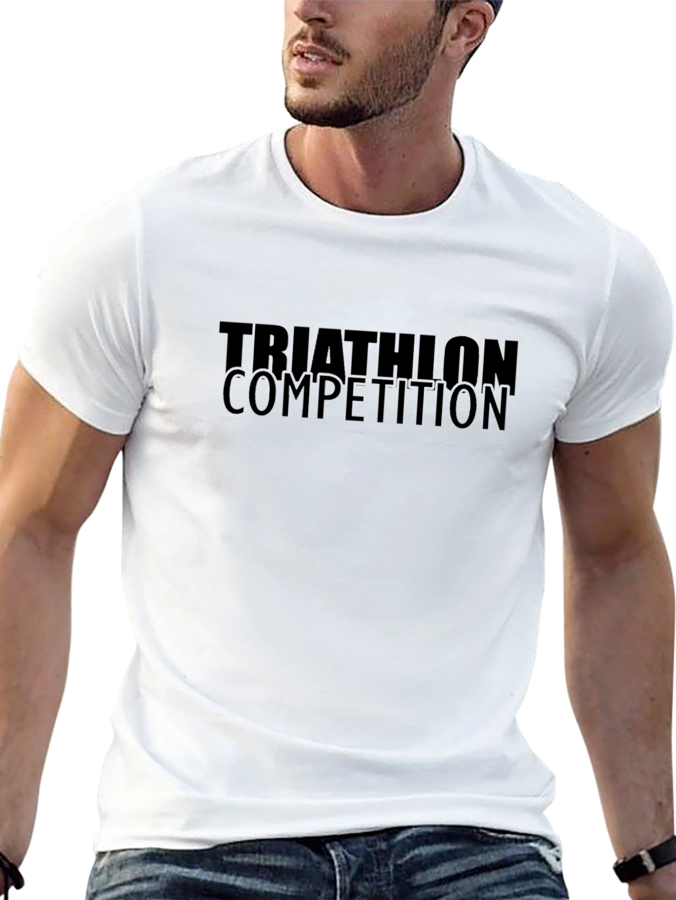Triathlon Competition Graphic T-Shirt