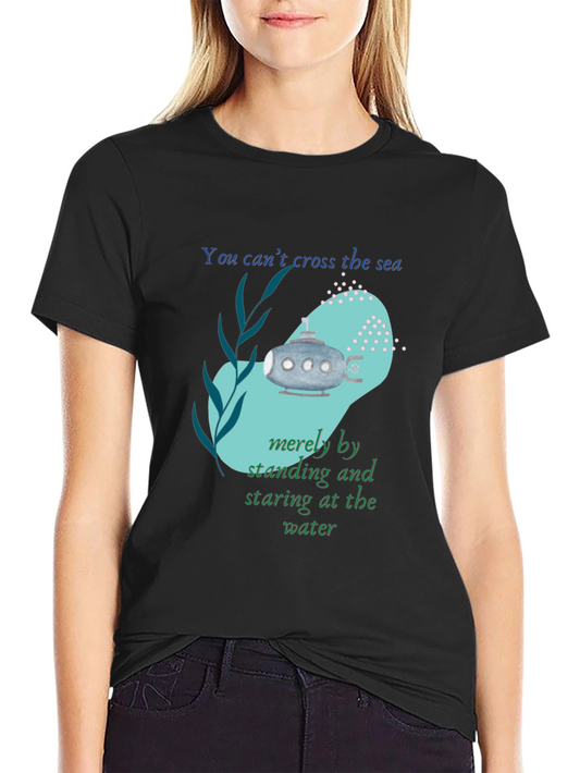 Inspirational Submarine Tee - Cross the Sea Design