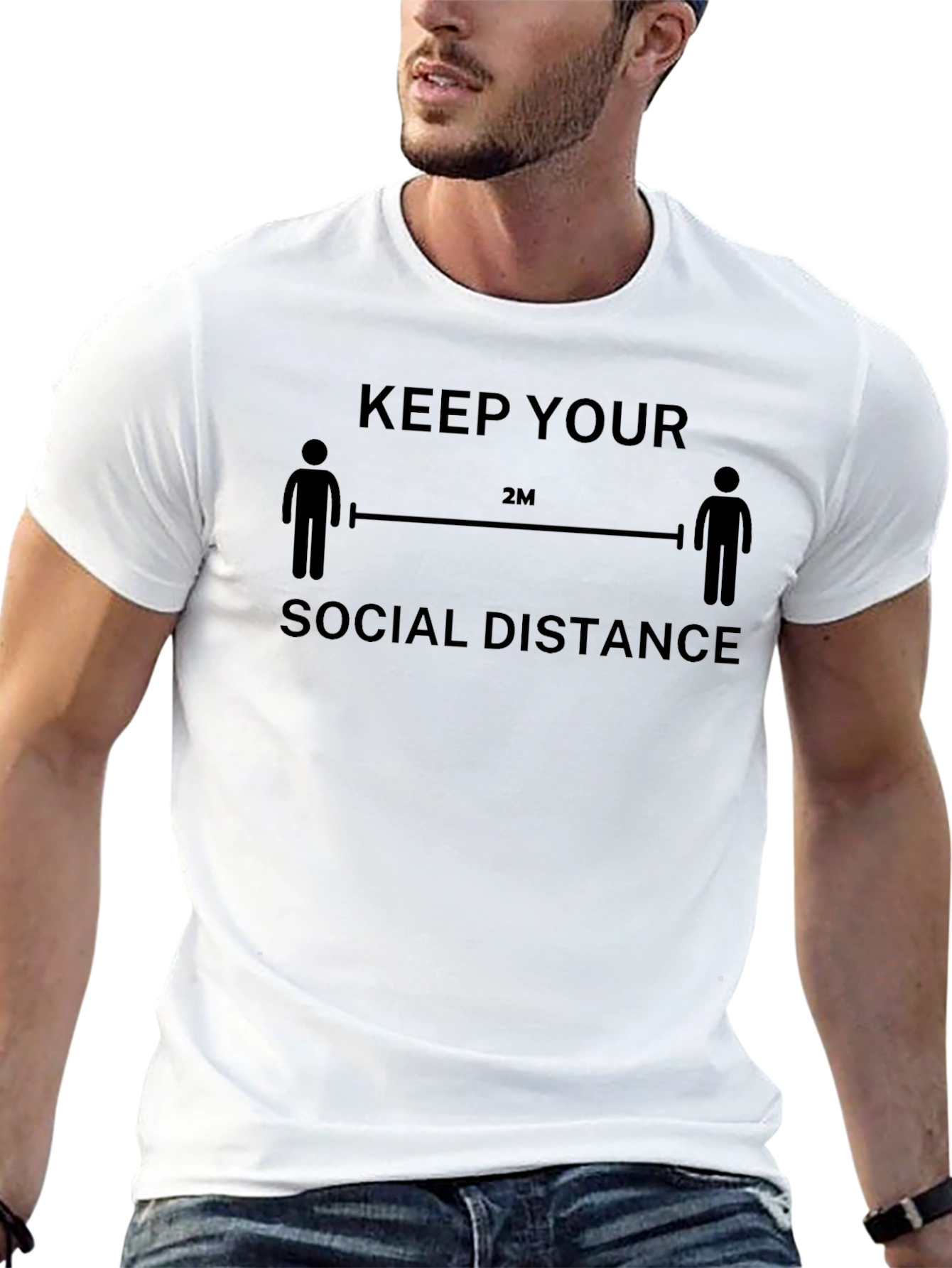 Keep Your Social Distance T-Shirt Black