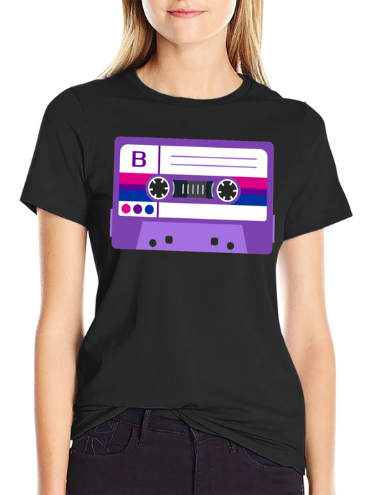 Bisexual Pride Cassette Tape Graphic Tee